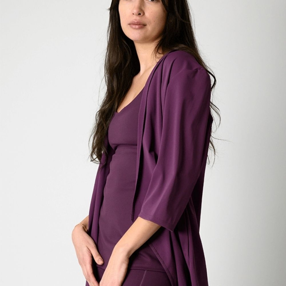 Yoga Democracy Roam Free Jacket Mulberry Women's Medium - Picture 2 of 4